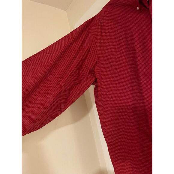 Tommy Hilfiger red and blue long sleeve button down shirt size 16 - Picture 5 of 8